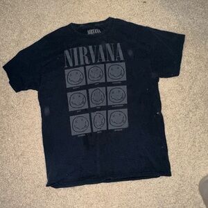 Nirvana Black Graphic T-Shirt
